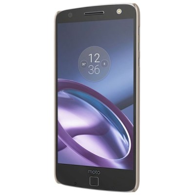 Motorola Moto Z (Moto Z Droid) Nillkin Frosted Shield auksinis plastikinis dėklas + apsauginė ekrano plėvelė / Priedai.lt