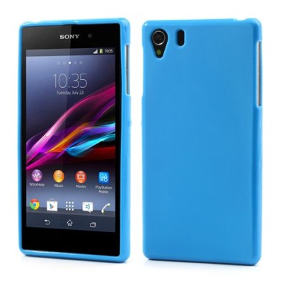 „Jelly Case“ Sony Xperia Z1 mėlynas TPU dėklas / Priedai.lt