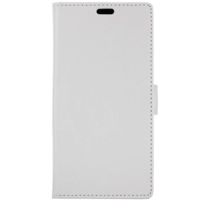 Sony Xperia L1 (G3311, G3312, G3313) atvēramais ādas balts maciņš (maks) / Vacins.lv