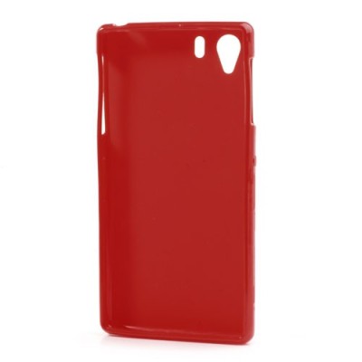 „Jelly Case“ Sony Xperia Z1 raudonas tpu dėklas / Priedai.lt