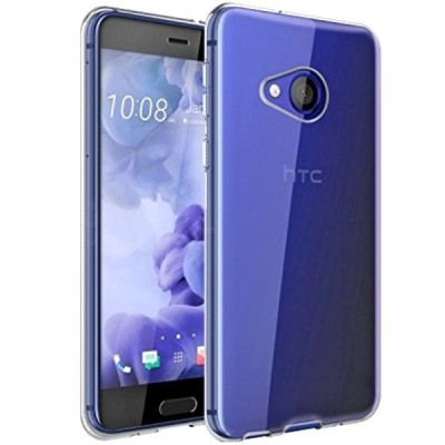 HTC U Play (Alpine) skaidrus (permatomas) kieto silikono TPU ploniausias pasaulyje bespalvis dėklas / Priedai.lt