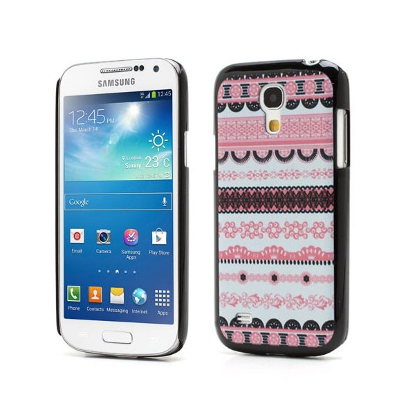 Rakstains apvalks - rozs (Galaxy S4 mini)