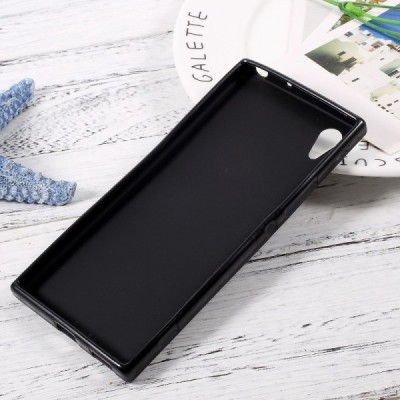 Sony Xperia XA1 kieto silikono TPU juodas dėklas - nugarėlė / Priedai.lt
