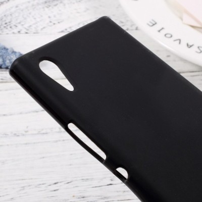 Sony Xperia XA1 kieto silikono TPU juodas dėklas - nugarėlė / Priedai.lt