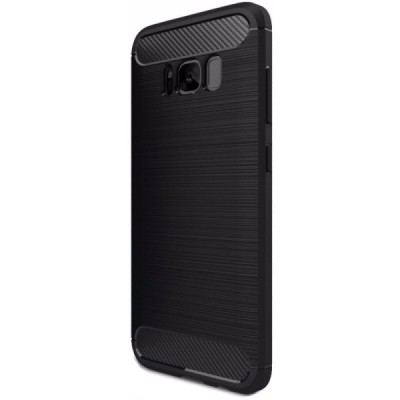 Samsung Galaxy S8 (G950) „Carbon“ kieto silikono TPU juodas dėklas - nugarėlė / Priedai.lt