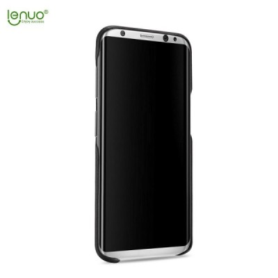 „Lenuo“ Soft Slim Samsung Galaxy S8 (G950) melns ādas apvalks / Vacins.lv