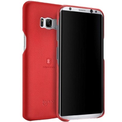 „Lenuo“ Soft Slim Samsung Galaxy S8 (G950) sarkans ādas apvalks / Vacins.lv