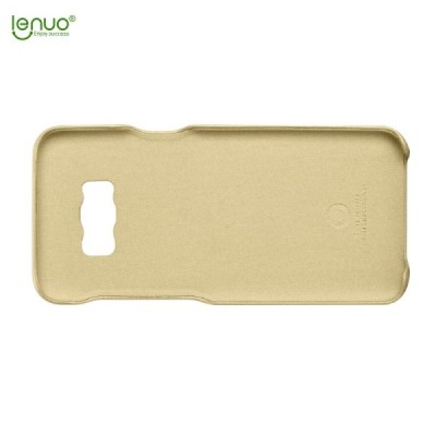 „Lenuo“ Soft Slim Samsung Galaxy S8+ (G955) zelta ādas apvalks / Vacins.lv