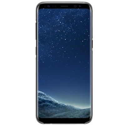 Samsung Galaxy S8 (G950) Clear Cover pelēks (dzidrs) cieta silikona TPU pasaulē planākais apvalks / Vacins.lv