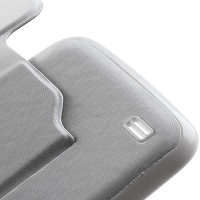 Atvēramais „S-View“ balts Samsung Galaxy S4 Mini futrālis (maciņš) / Vacins.lv