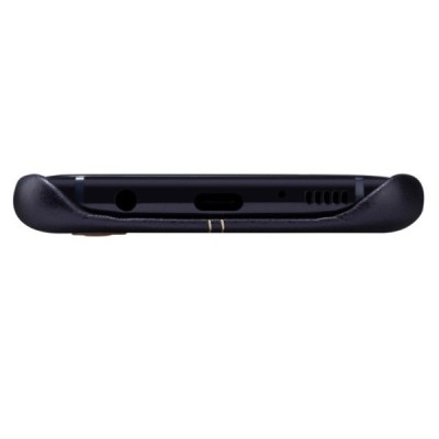 Samsung Galaxy S8 (G950) Plus „Nillkin“ Englon melns ādas apvalks / Vacins.lv