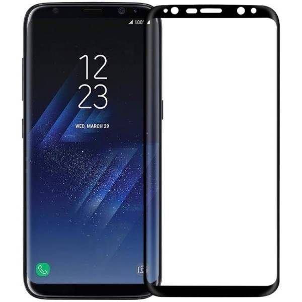 „Nillkin“ 3D 9H Tempered Glass ekrāna aizsargstikls 0.26 mm - melns (Galaxy S8)