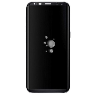 Samsung Galaxy S8+ (G955) Calans Tempered Glass melns ekrāna aizsargstikls / Vacins.lv