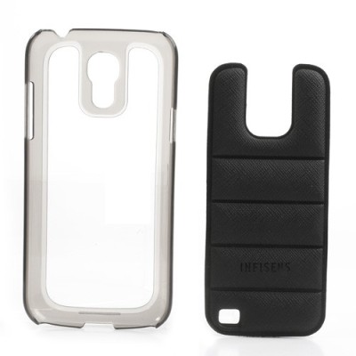 Stilīgs „Infisens“ Hybrid Bumper melns Samsung Galaxy S4 Mini apvalks / Vacins.lv