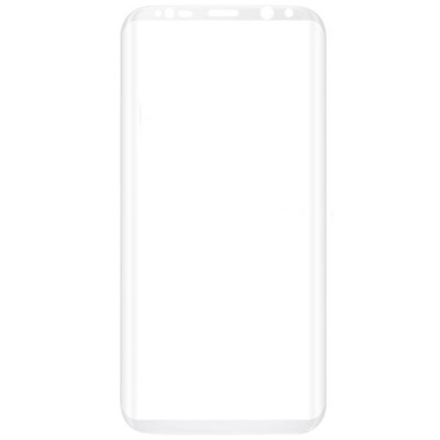 Samsung Galaxy S8+ (G955) Calans Tempered Glass balts ekrāna aizsargstikls / Vacins.lv