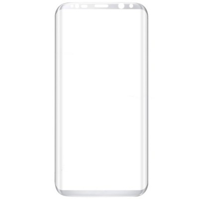 Samsung Galaxy S8+ (G955) Calans Tempered Glass sudrabs ekrāna aizsargstikls / Vacins.lv