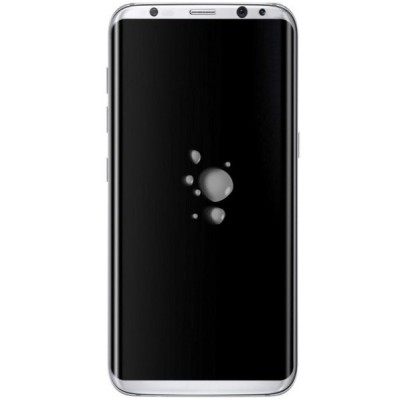Samsung Galaxy S8+ (G955) Calans Tempered Glass sudrabs ekrāna aizsargstikls / Vacins.lv