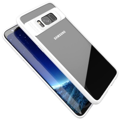 Samsung Galaxy S8 (G950) „IPAKY“ Frame dzidrs apmales baltā krāsā apvalks / Vacins.lv