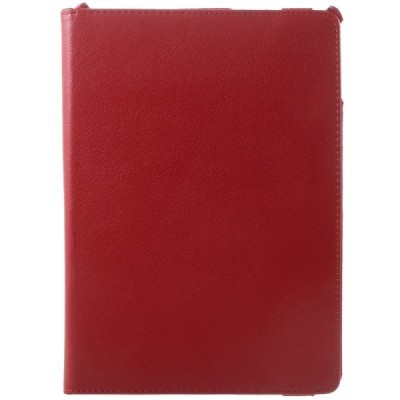 Apple iPad 9.7" 2017 (iPad 9.7" 2018) atverčiamas, sukiojamas 360 laipsnių, raudonas odinis dėklas - stovas / Priedai.lt