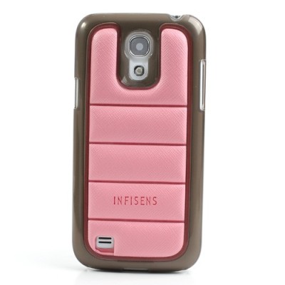 Stilingas „Infisens“ Hybrid Bumper rožinis Samsung Galaxy S4 Mini dėklas (Dėkliukas) / Priedai.lt