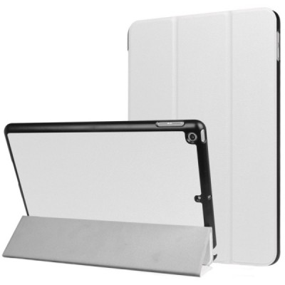 Apple iPad 9.7" 2017 (iPad 9.7" 2018) atvēramais balts maciņš / Vacins.lv