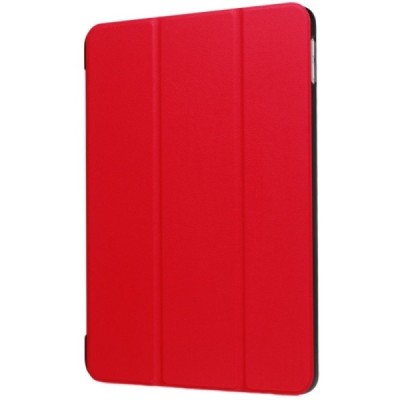 Apple iPad 9.7" 2017 (iPad 9.7" 2018) atverčiamas raudonas odinis dėklas - knygutė / Priedai.lt