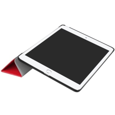 Apple iPad 9.7" 2017 (iPad 9.7" 2018) atverčiamas raudonas odinis dėklas - knygutė / Priedai.lt
