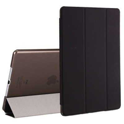 Apple iPad 9.7" 2017 (iPad 9.7" 2018) atvēramais melns slim case maciņš / Vacins.lv