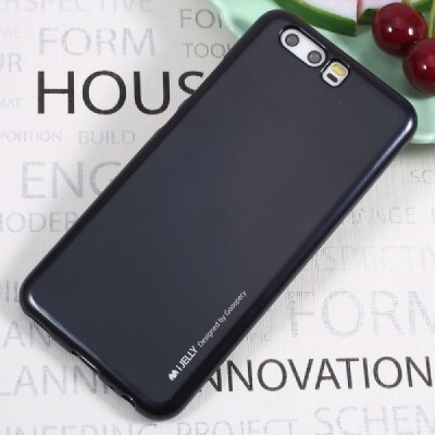 Huawei P10 Plus Mercury melns cieta silikona (TPU) apvalks / vacins.lv