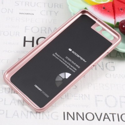 Huawei P10 Plus rožinis Mercury kieto silikono (TPU) dėklas - nugarėlė / Priedai.lt