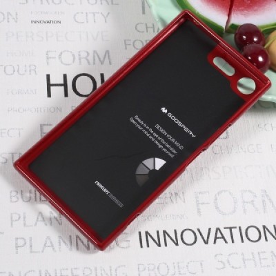 Sony Xperia XZ Premium (XZ Premium Dual) raudonas Mercury kieto silikono (TPU) dėklas - nugarėlė / Priedai.lt