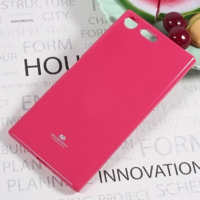 Sony Xperia XZ Premium (XZ Premium Dual) Mercury tumši rozs cieta silikona (TPU) apvalks / vacins.lv