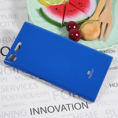 Sony Xperia XZ Premium (XZ Premium Dual) mėlynas Mercury kieto silikono (TPU) dėklas - nugarėlė / Priedai.lt