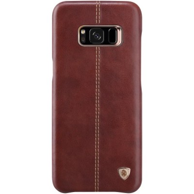 Samsung Galaxy S8 (G950) Plus „Nillkin“ Englon brūns ādas apvalks / Vacins.lv