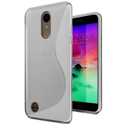 LG K10 (K420N) cieta silikona (TPU) dzidrs (pelēks) un matēts apvalks / Vacins.lv