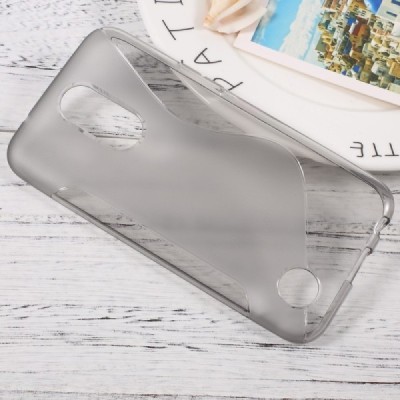 LG K10 (K420N) cieta silikona (TPU) dzidrs (pelēks) un matēts apvalks / Vacins.lv