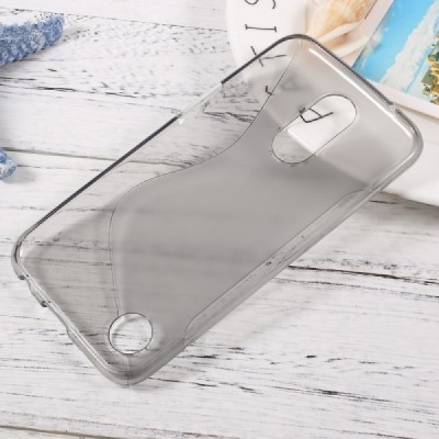 LG K10 (K420N) cieta silikona (TPU) dzidrs (pelēks) un matēts apvalks / Vacins.lv