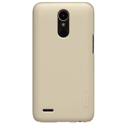 LG K10 2017 (X400, M250N) Nillkin Frosted Shield zelta plastmasas apvalks + ekrāna aizsargplēve / Vacins.lv