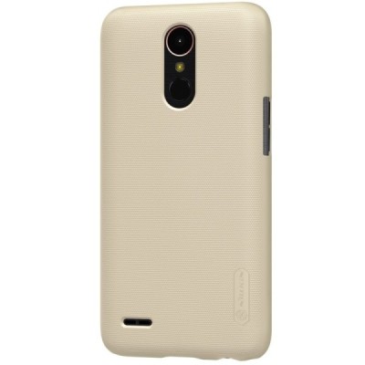 LG K10 2017 (X400, M250N) Nillkin Frosted Shield zelta plastmasas apvalks + ekrāna aizsargplēve / Vacins.lv