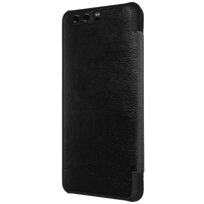 Greznais „Nillkin“ Qin sērijas ādas atvērams melns Huawei P10 (Huawei Ascend P10) maciņš / Vacins.lv