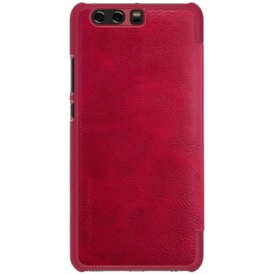 Prabangus „Nillkin“ Qin serijos raudonas odinis atverčiamas Huawei P10 (Huawei Ascend P10) dėklas - knygutė / Priedai.lt