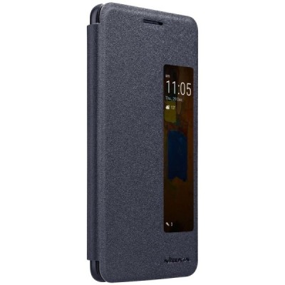 Huawei Mate 9 Pro (Mate 9 Pro Porsche Design) „Nillkin“ Sparkle atvēramais pelēks maciņš / Vacins.lv
