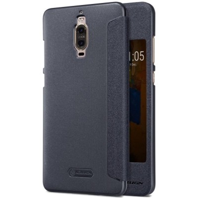 Huawei Mate 9 Pro (Mate 9 Pro Porsche Design) „Nillkin“ Sparkle atvēramais pelēks maciņš / Vacins.lv