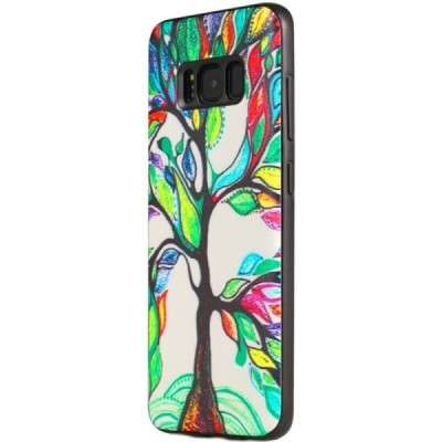 „My Colors“ Samsung Galaxy S8 (G950) spalvotas kieto silikono (TPU) dėklas Tree / Priedai.lt