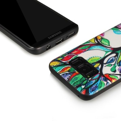 „My Colors“ Samsung Galaxy S8 (G950) spalvotas kieto silikono (TPU) dėklas Tree / Priedai.lt