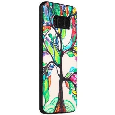 „My Colors“ Samsung Galaxy S8 (G950) spalvotas kieto silikono (TPU) dėklas Tree / Priedai.lt
