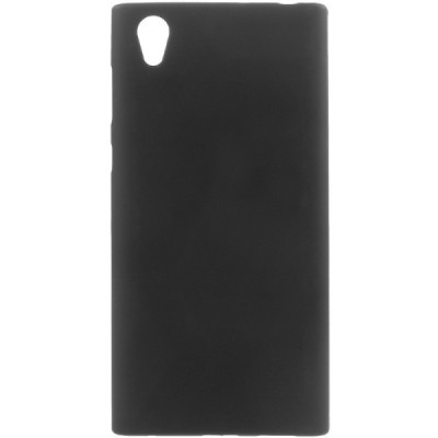 Sony Xperia L1 (G3311, G3312, G3313) cieta silikona (TPU) melns apvalks / vacins.lv