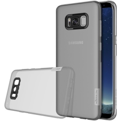 Samsung Galaxy S8 (G950) Nillkin Nature dzidrs (caurspīdīgs) silikona pelēks apvalks / Vacins.lv