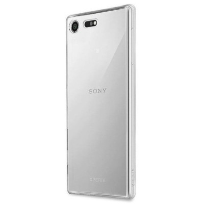 Sony Xperia XZ Premium skaidrus (permatomas) kieto silikono TPU bespalvis dėklas / Priedai.lt
