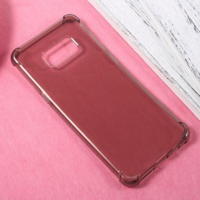 Samsung Galaxy S8 (G950) dzidrs (caurspīdīgs) cieta silikona TPU pasaulē planākais pelēks apvalks / Vacins.lv